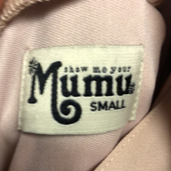 🌼2 for $30🌼 Show Me Your Mu Mu Amanda Dusty Blush Full Length Dress Small - Picture 9 of 10